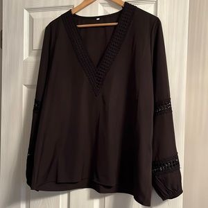 Adorable Women’s Blouse Size XL Black